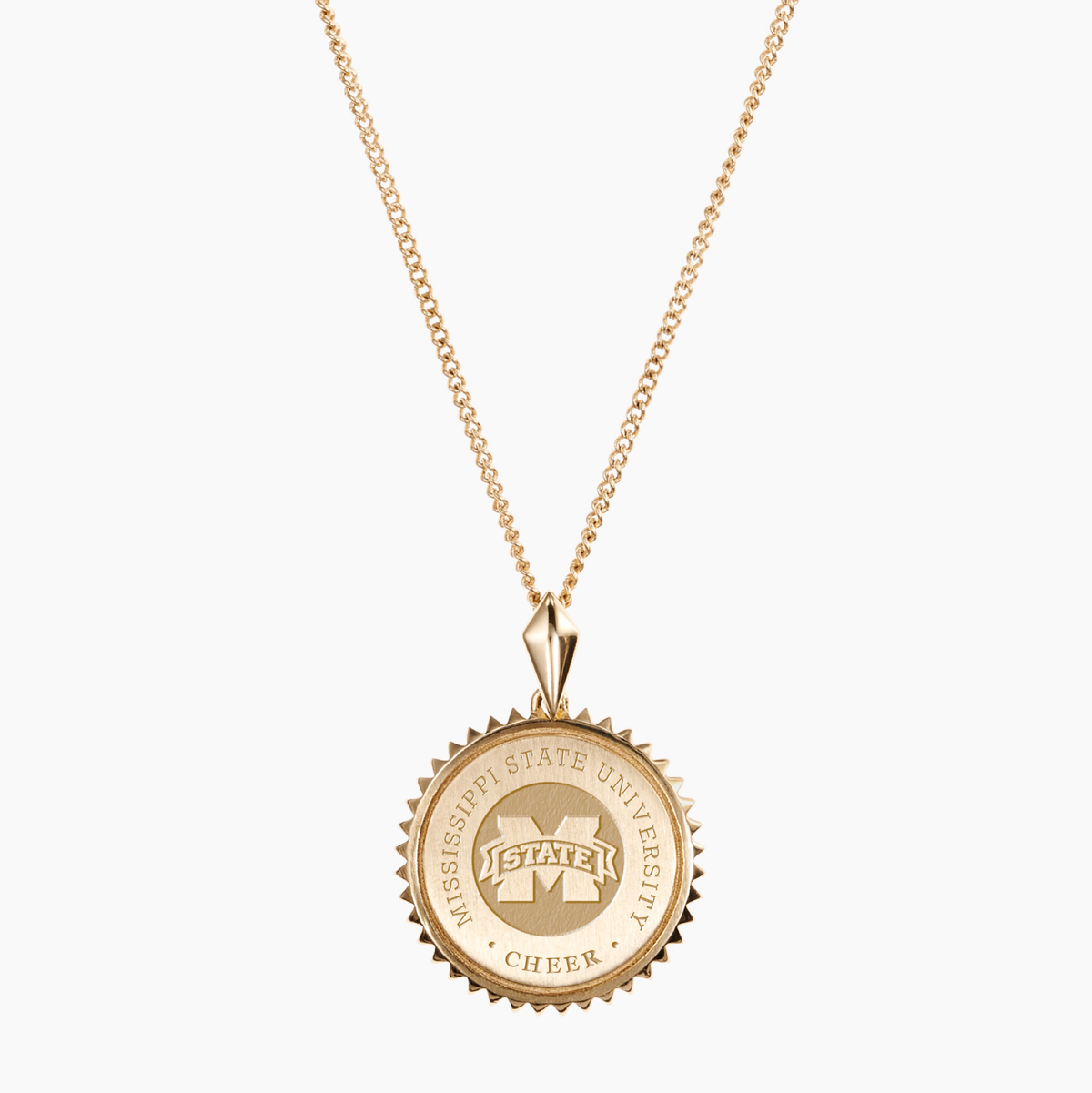 MSU Cheer Sunburst Necklace