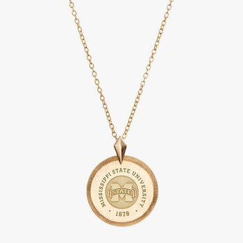 Mississippi State Crest Florentine Necklace Petite