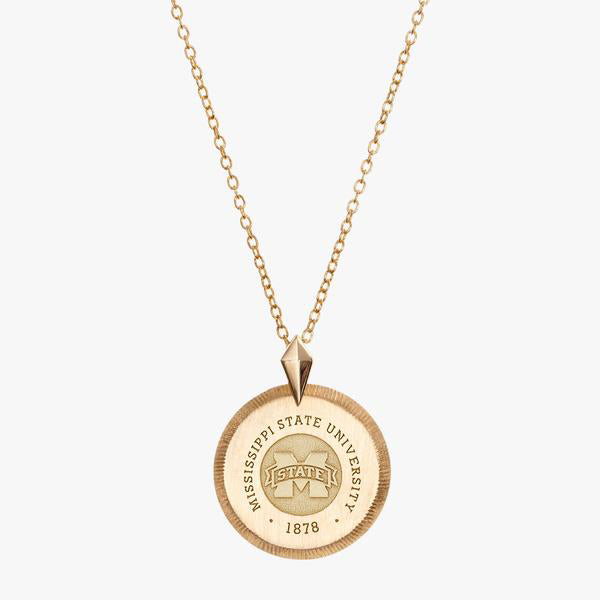 Mississippi State Crest Florentine Pendant