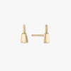 Mississippi State Cowbell Stud Earring