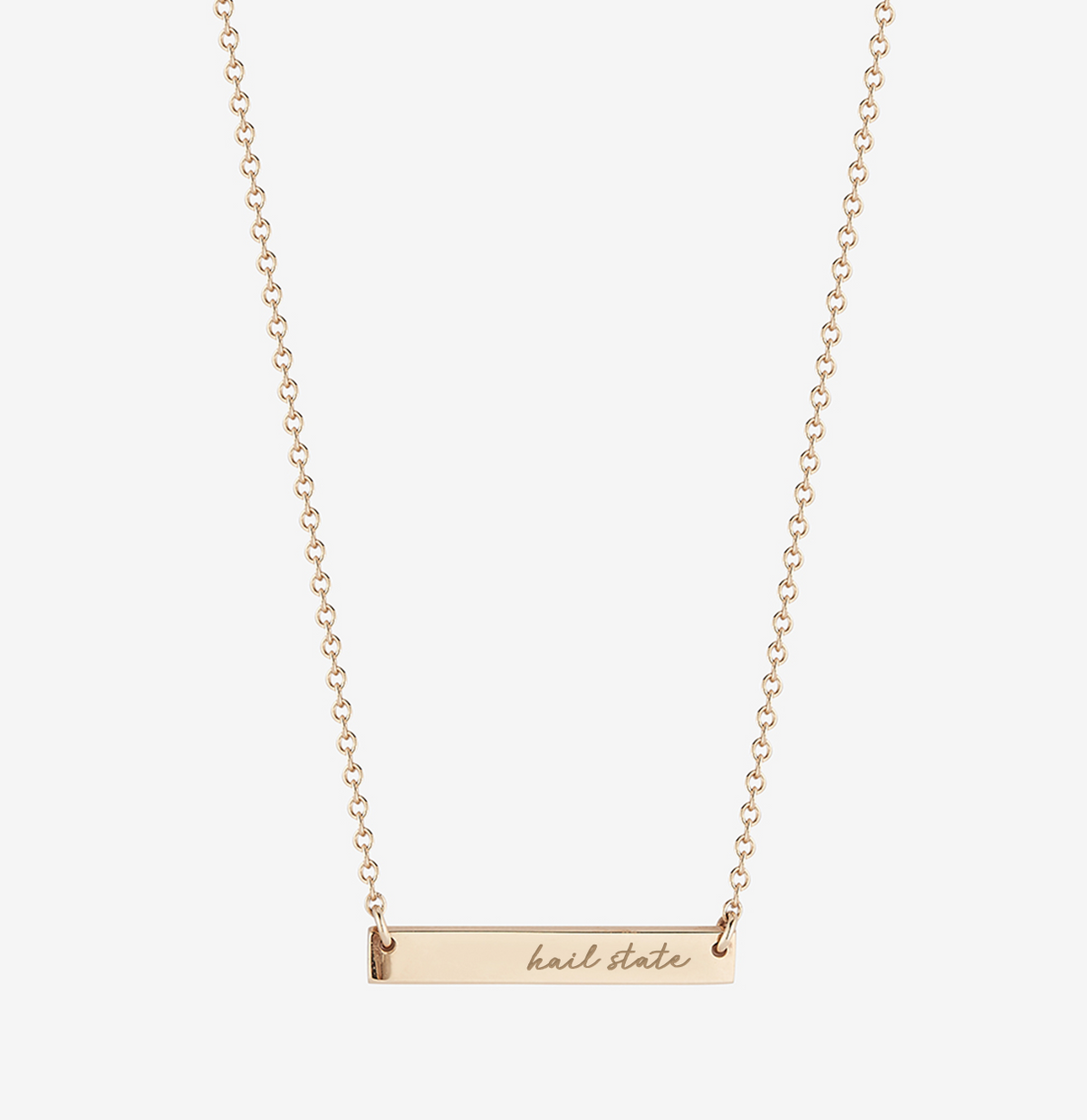Mississippi State Horizontal Bar Necklace