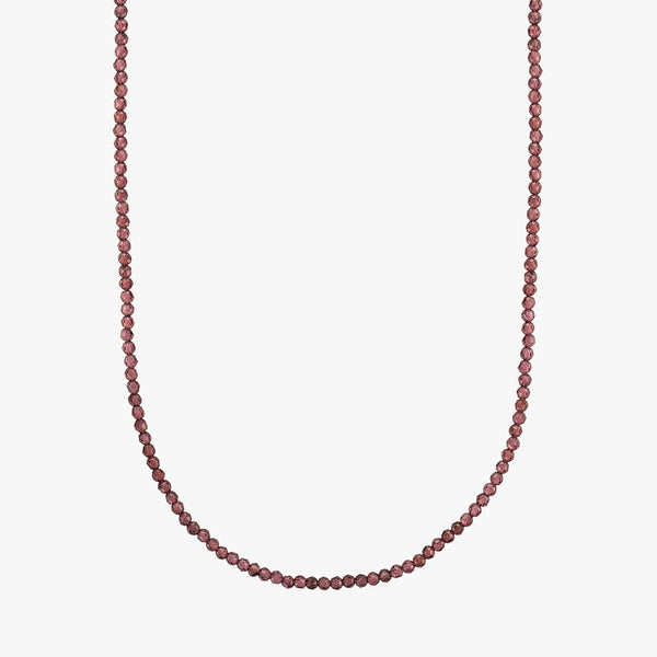 Maroon Beaded Necklace
