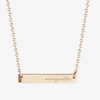 Marquette Horizontal Bar Necklace