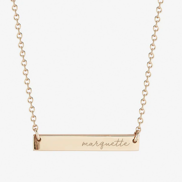 Marquette Horizontal Bar Necklace