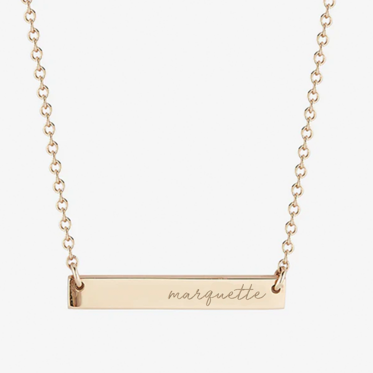 Marquette Horizontal Bar Necklace
