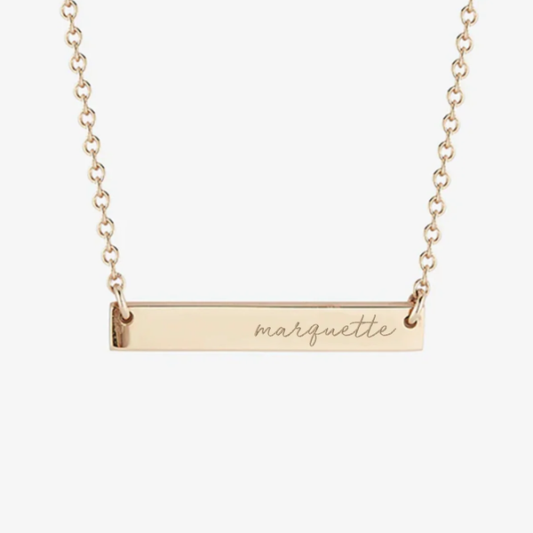 Marquette Horizontal Bar Necklace