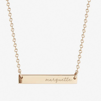 Marquette Horizontal Bar Necklace