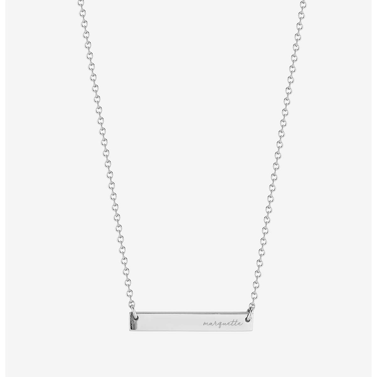 Marquette Horizontal Bar Necklace
