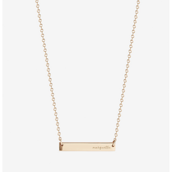 Marquette Horizontal Bar Necklace