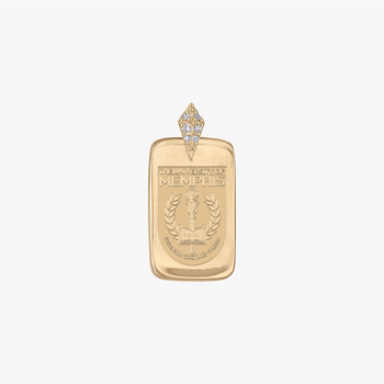 Memphis Shield Diamond Ingot Petite Pendant