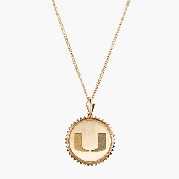 UMiami Logo Sunburst Pendant