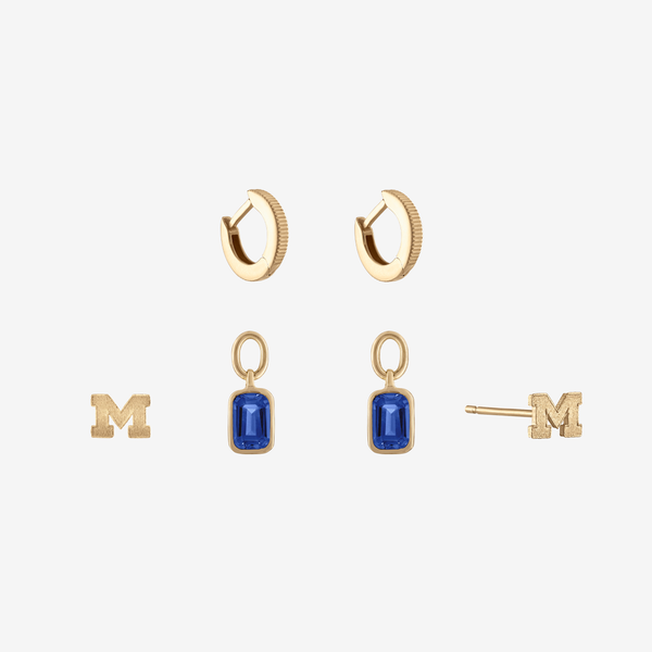 Michigan Sapphire Florentine Earring Bundle