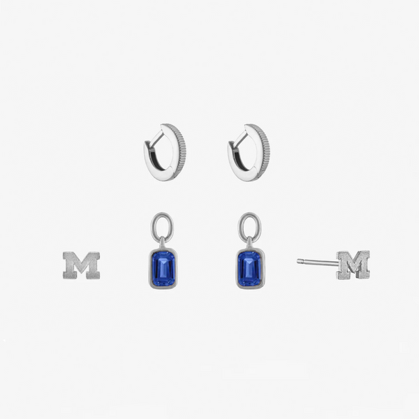 Michigan Sapphire Florentine Earring Bundle