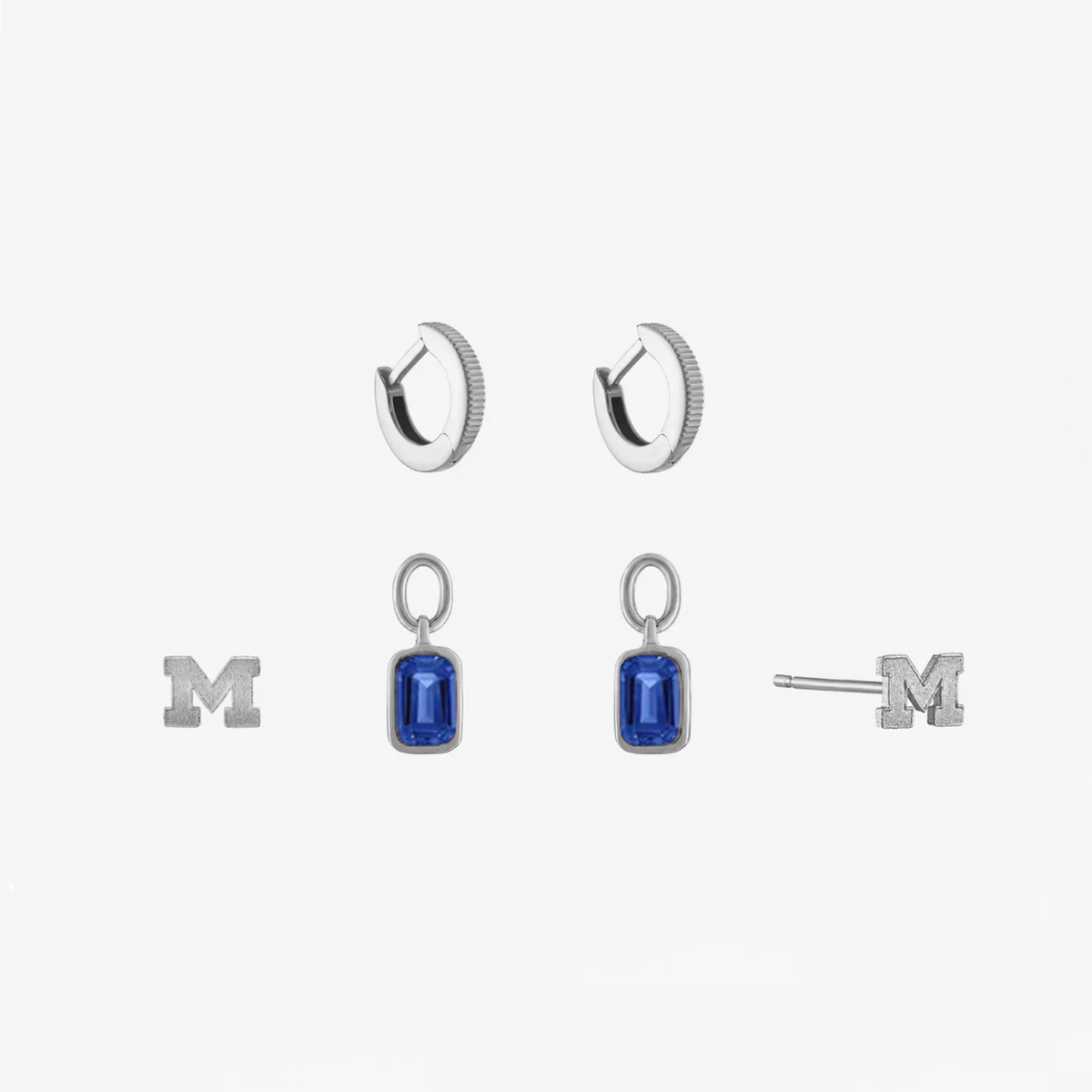 Michigan Sapphire Florentine Earring Bundle