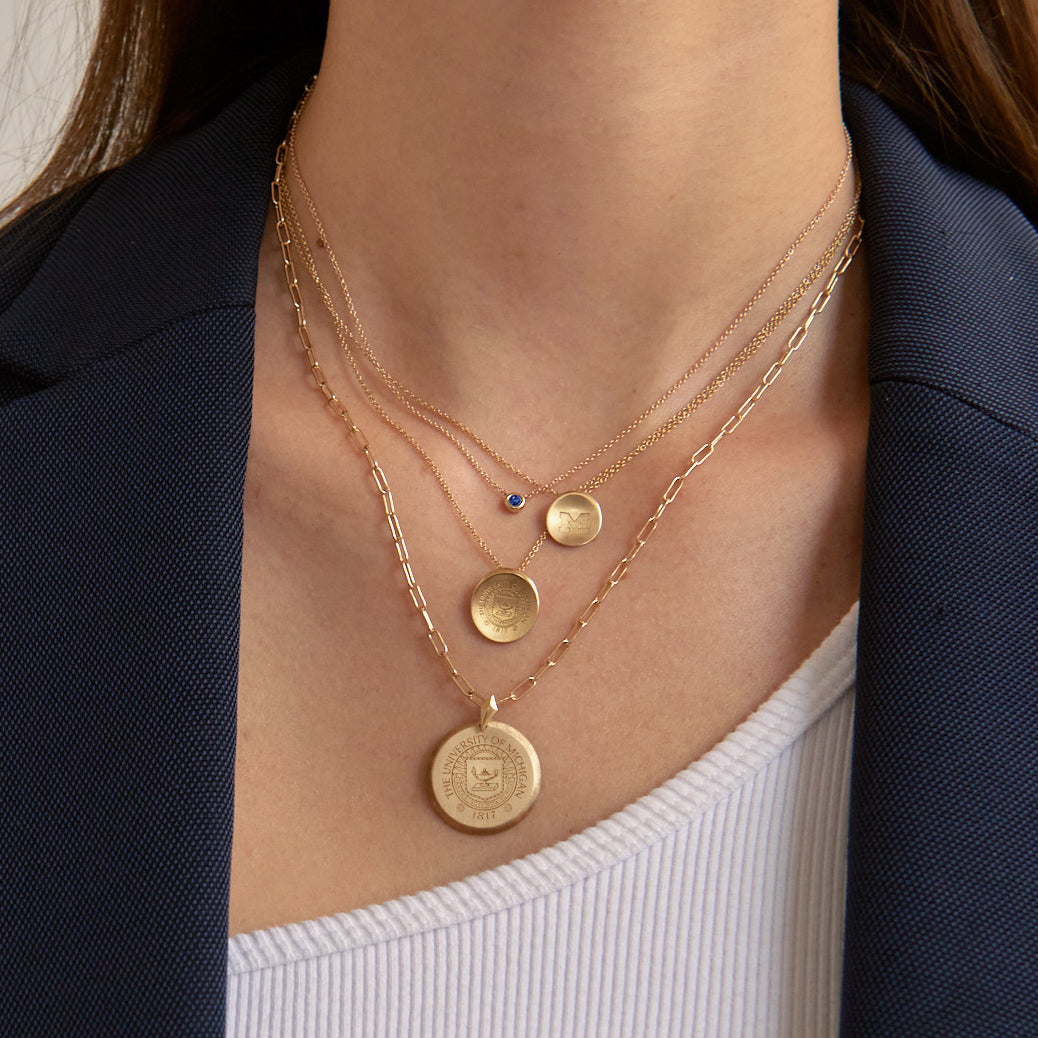 Michigan M Necklace
