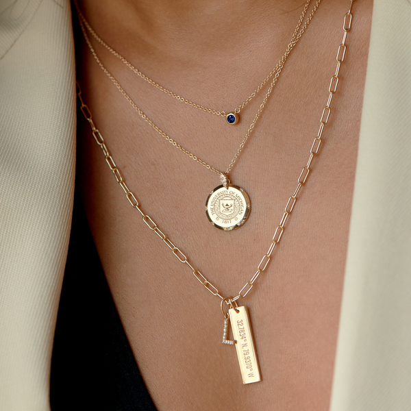 Michigan 7-Point Diamond Pendant