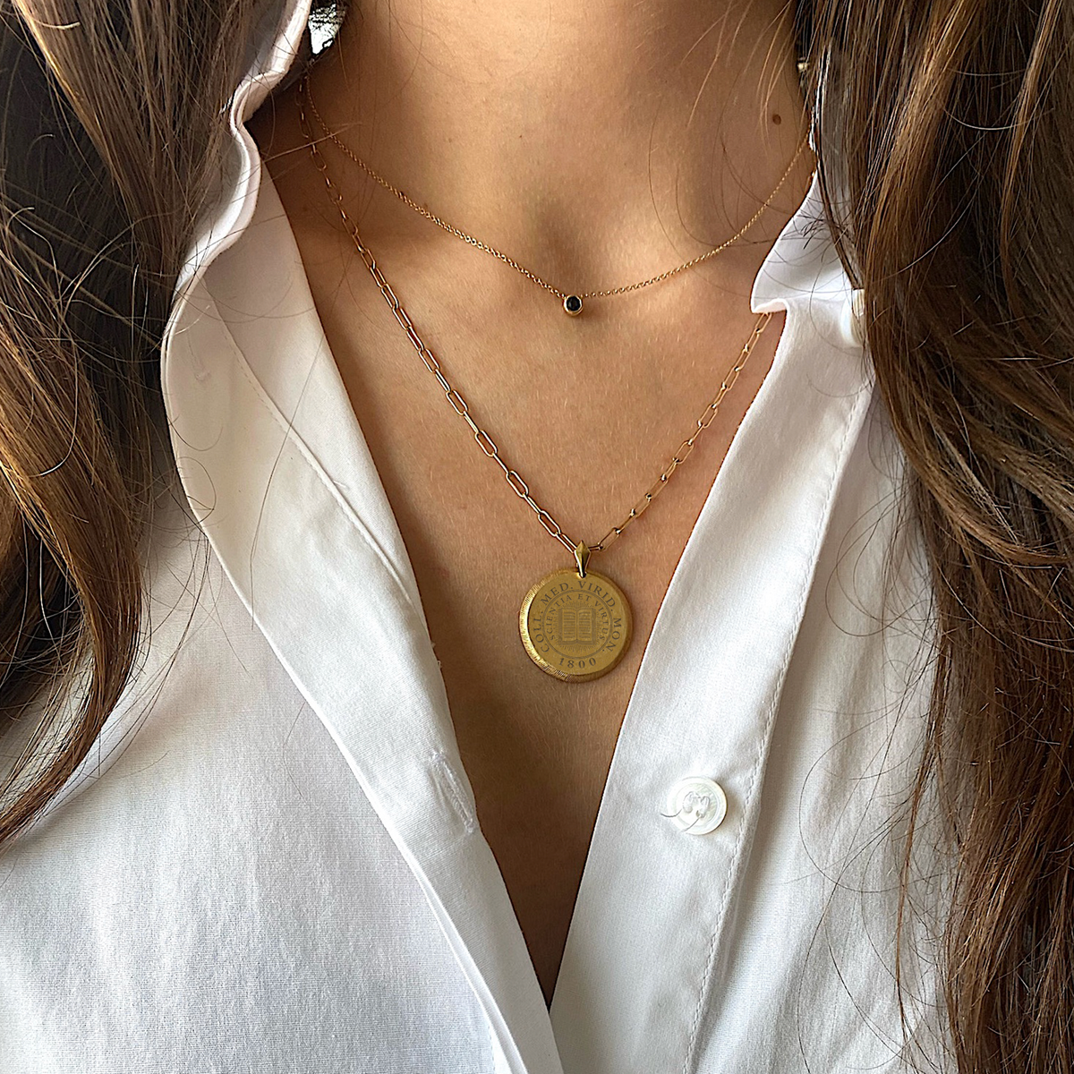 Middlebury Seal Florentine Pendant