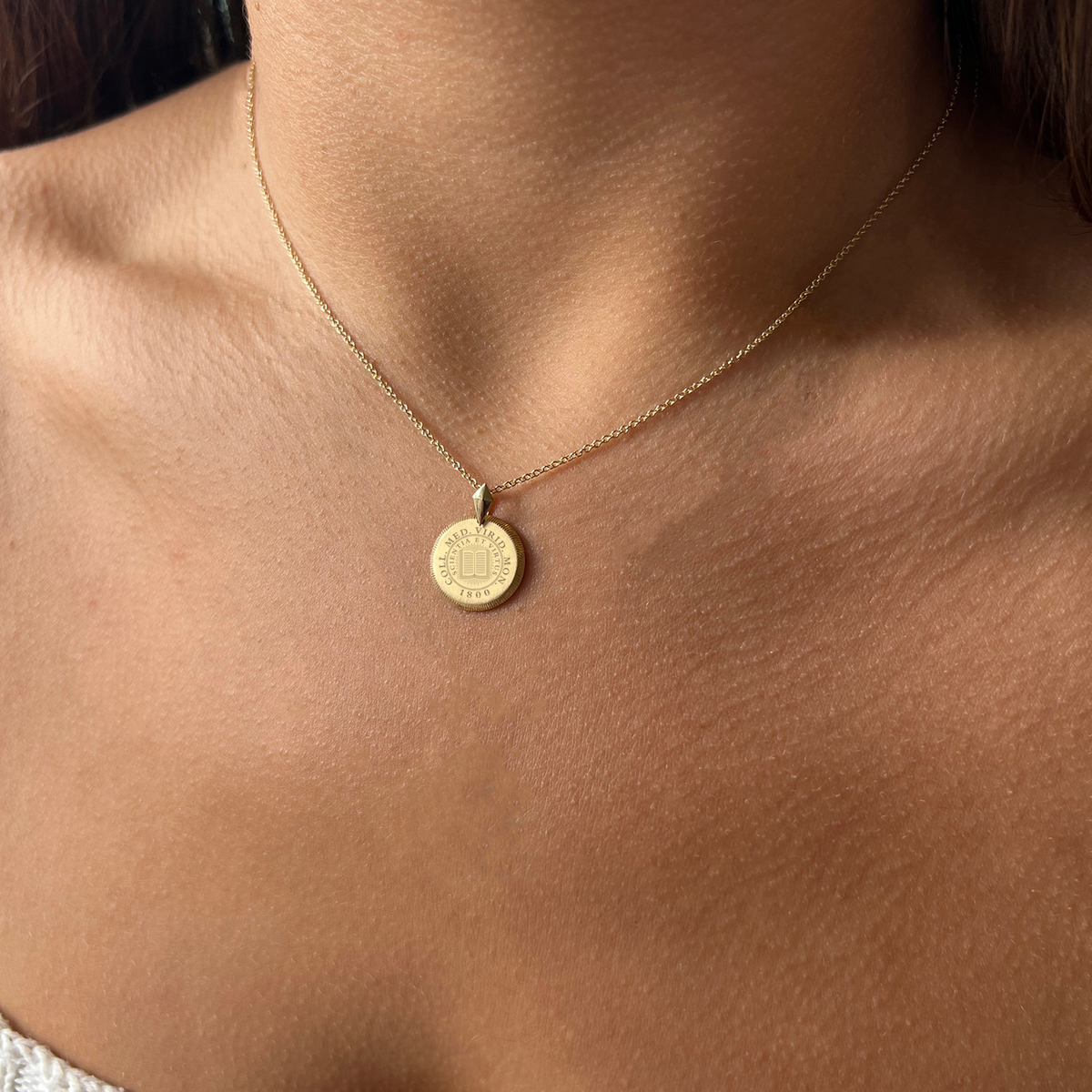 Middlebury Seal Florentine Pendant