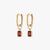 Garnet Mini U Earring Bundle