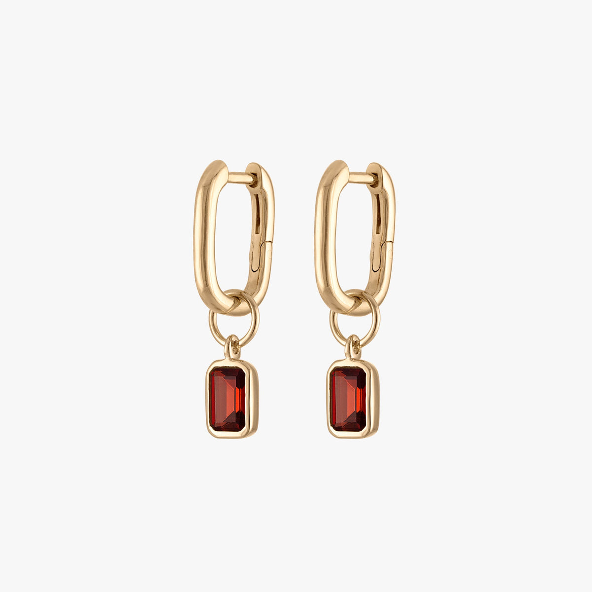 Garnet Mini U Earring Bundle