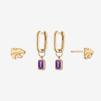 Kansas State Mini U Earring Bundle
