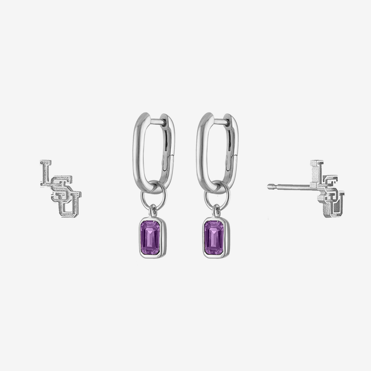 LSU Mini U Earring Bundle
