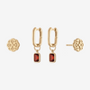 Alpha Omicron Pi Rose Mini U Earring Bundle
