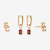 USC Garnet Logo Mini U Earring Bundle