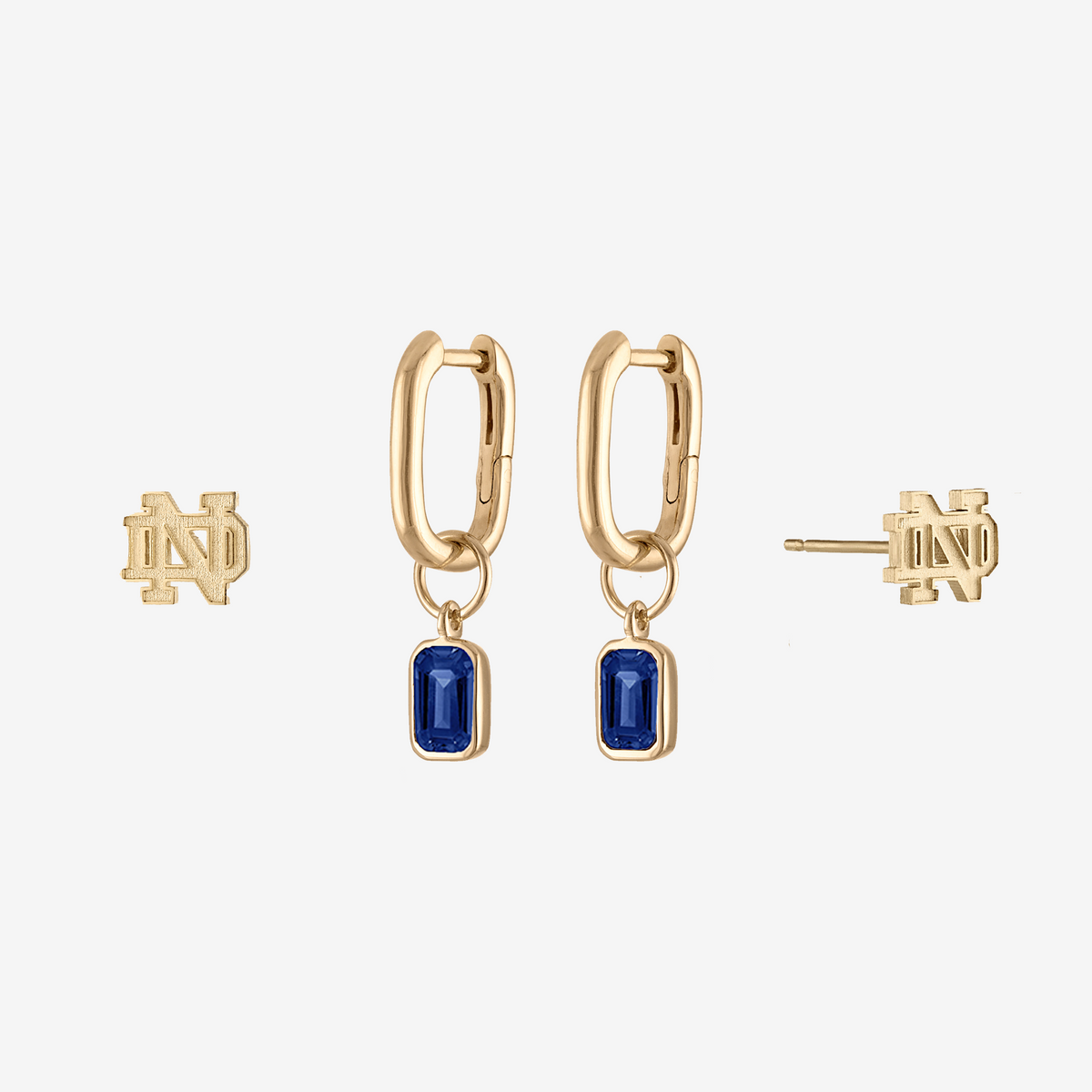 Notre Dame Logo Mini U Earring Bundle