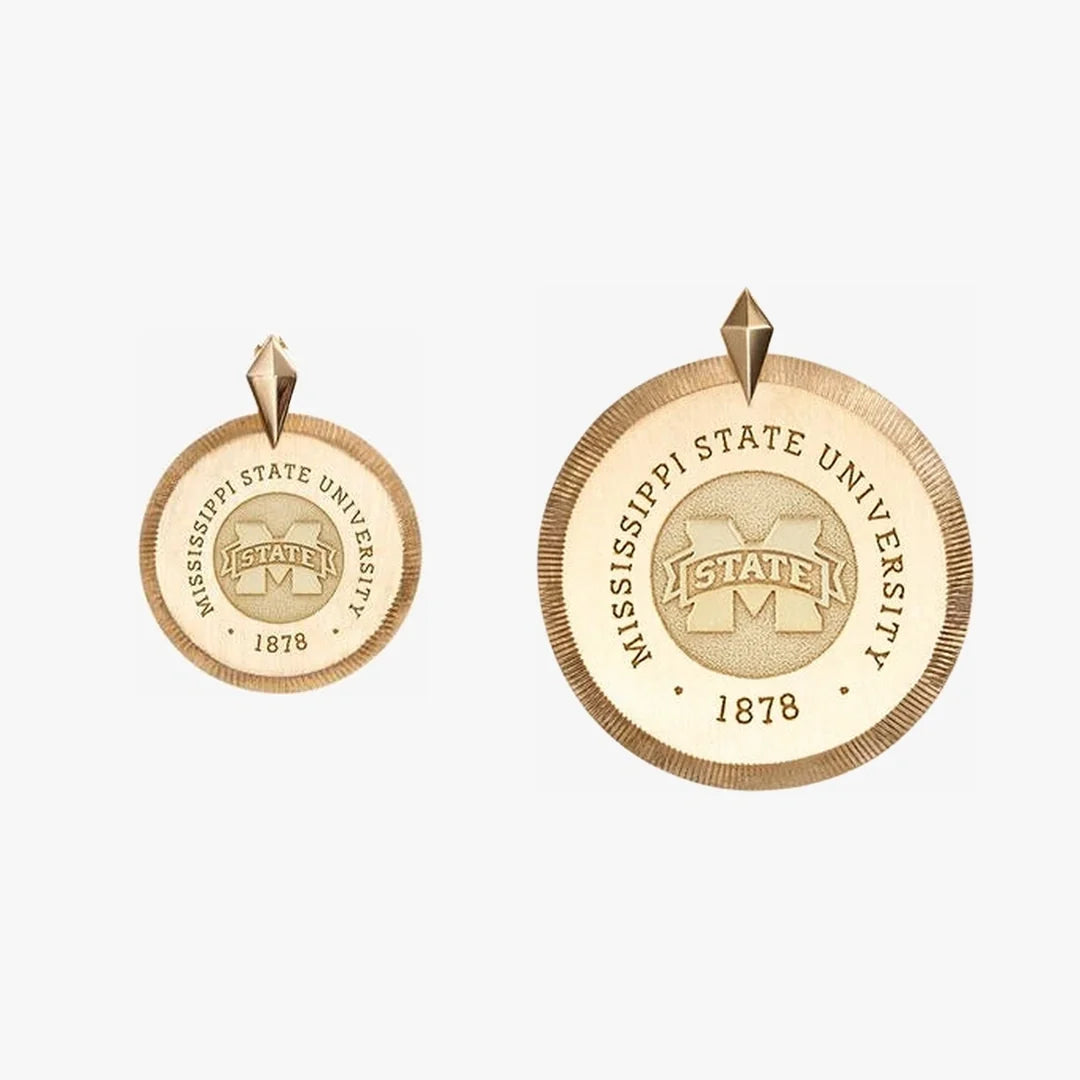 Mississippi State Crest Florentine Pendant