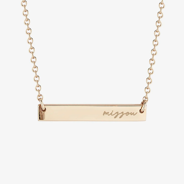 Mizzou Horizontal Bar Necklace