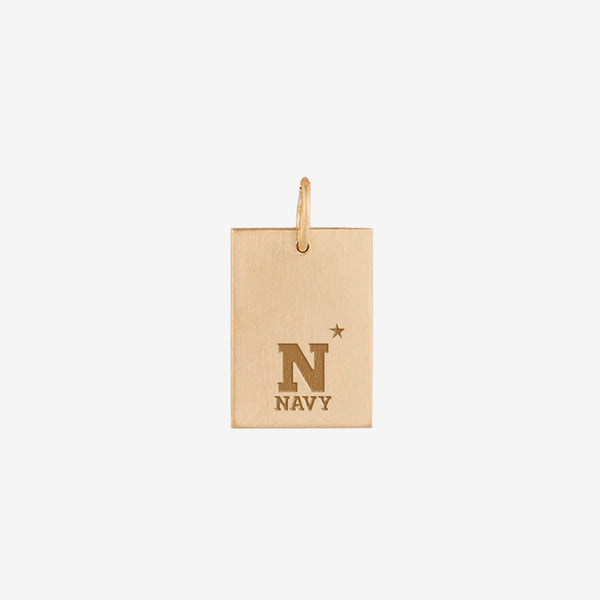 USNA N-Star Rectangle Pendant