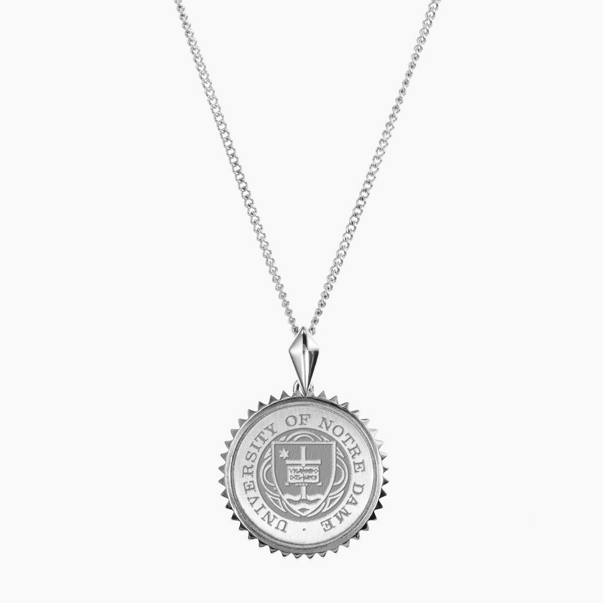 Notre Dame Sunburst Necklace in Sterling Silver
