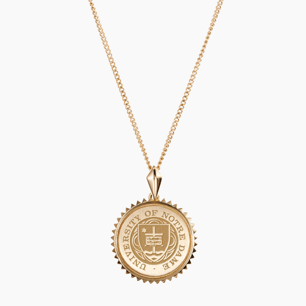 Notre Dame Sunburst Necklace in Cavan Gold and 14K Gold