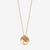 14K Gold and Cavan Gold Northeastern University N Logo Necklace