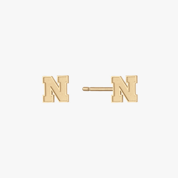 Nebraska Logo Stud Earring