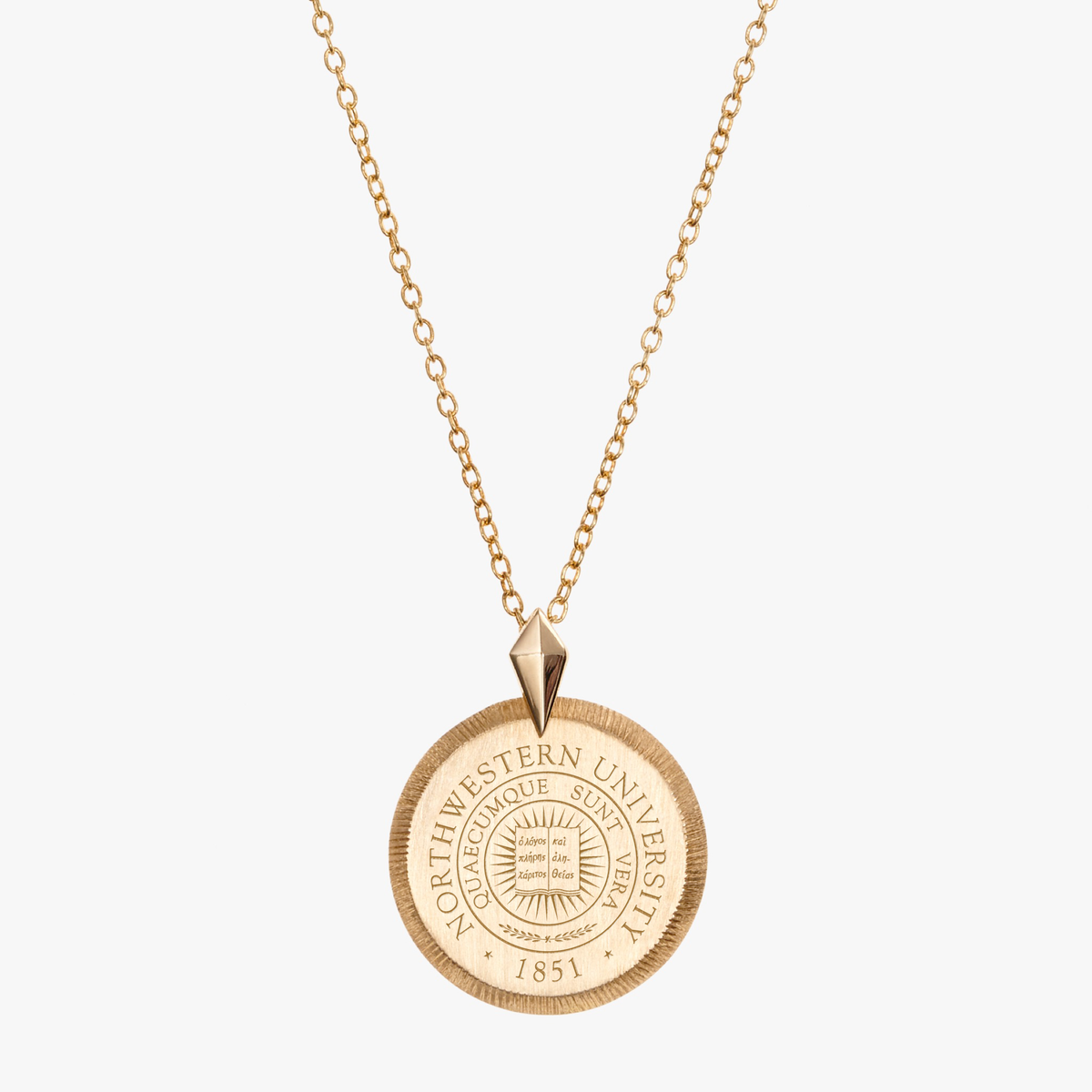 Northwestern Florentine Pendant