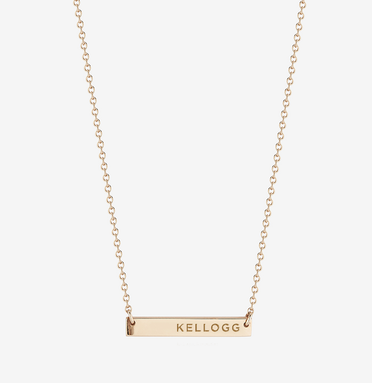 Northwestern Kellogg Horizontal Bar Necklace