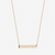 New York or Nowhere Horizontal Bar Necklace