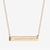 New York or Nowhere Horizontal Bar Necklace