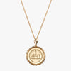Gold NYU Sunburst Necklace