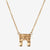 Gold NYU Washington Square Arch Necklace