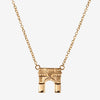 Gold NYU Washington Square Arch Necklace