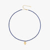 Navy Beaded Necklace