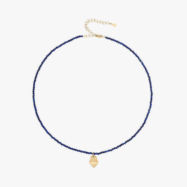 Navy Beaded Necklace