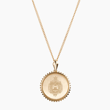 Naval Academy Crest Sunburst Pendant
