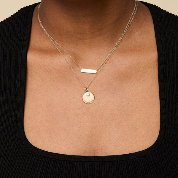 Notre Dame Go Irish Horizontal Bar Necklace