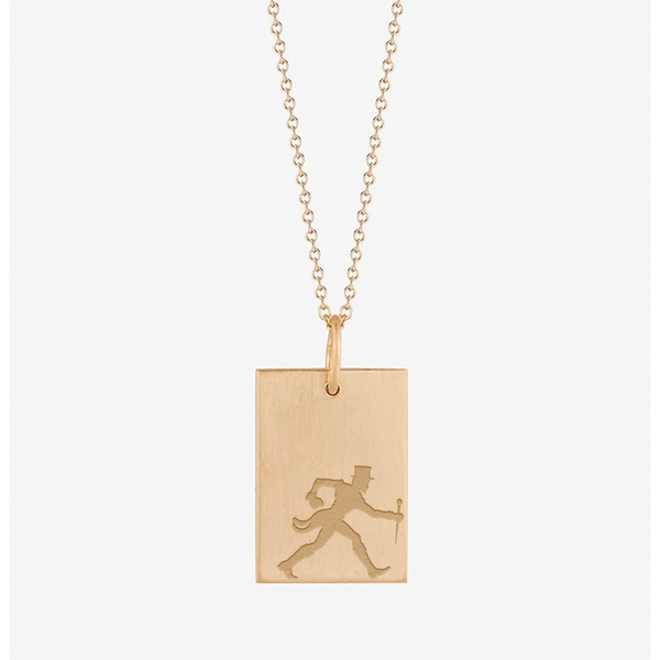 Wake Forest Walking Deacon Rectangle Pendant