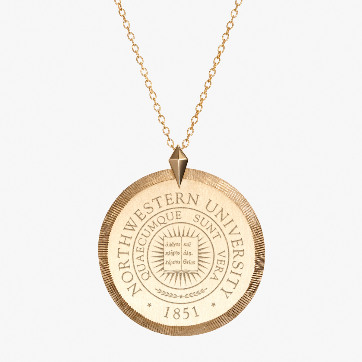 Northwestern Florentine Pendant