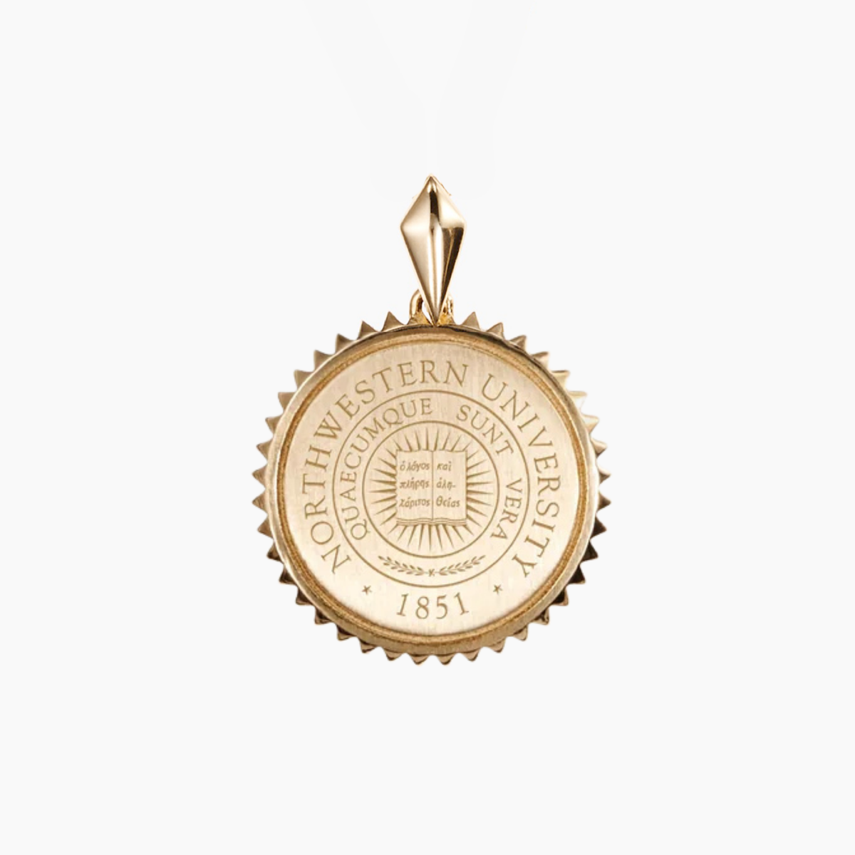 Northwestern Sunburst Pendant